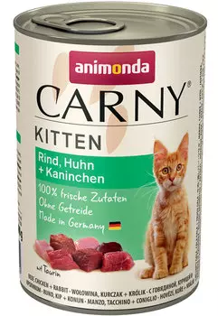 Влажный корм для котят Animonda Carny Kitten Chicken and Rabbit 0,4 кг