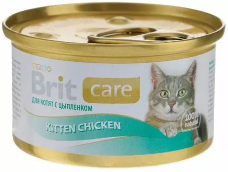 Влажный корм для котят Brit Care Kitten Chicken 0,08 кг