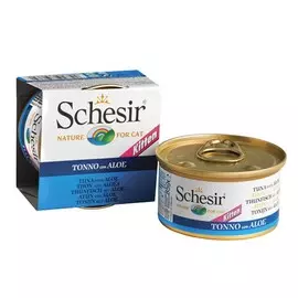 Влажный корм для котят Schesir Nature Tuna with Aloe Kitten 0,085 кг