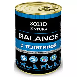 Влажный корм для щенков Solid Natura Телятина 0,34 кг