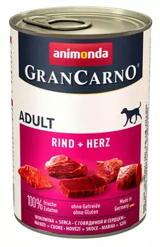 Влажный корм для собак Animonda Gran Carno Adult Original с говядиной и сердцем 0,4 кг