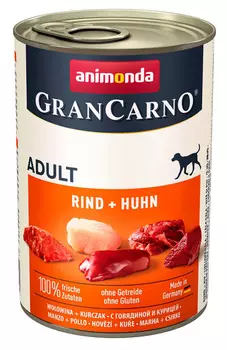 Влажный корм для собак Animonda Gran Carno Adult Original с говядиной и курицей 0,4 кг