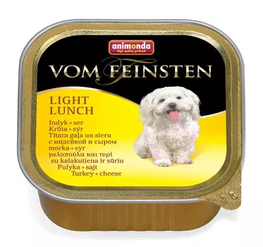 Влажный корм для собак Animonda Vom Feinsten Light Lunch с индейкой и сыром 0,15 кг