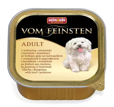 Влажный корм для собак Animonda Vom Feinsten Adult beef and potato 0,15 кг