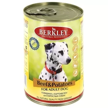 Влажный корм для собак Berkley Beef &amp; Potatoes 0,4 кг