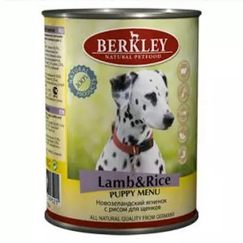 Влажный корм для собак Berkley Lamb &amp; Rice Puppy 0,4 кг