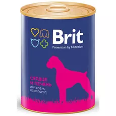 Влажный корм для собак Brit Premium Heart &amp; Liver 0,85 кг