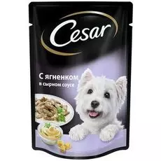 Влажный корм для собак Cesar ягненок в сырном соусе 0,1 кг