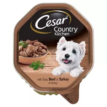 Влажный корм для собак Cesar рагу говядина и индейка 0,15 кг
