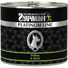 Влажный корм для собак Четвероногий Гурман Platinum line Рубец говяжий в желе 0,525 кг