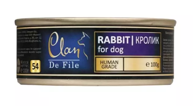 Влажный корм для собак Clan De File Rabbit 0,1 кг