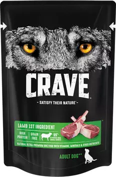 Влажный корм для собак Crave Adult с ягненком 0,085 кг