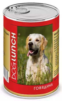 Влажный корм для собак Dog Lunch Говядина 0,41 кг