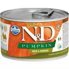 Влажный корм для собак Farmina N &amp; D Duck &amp; Pumpkin Mini с уткой и тыквой для маленьких пород 0,14 кг
