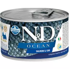Влажный корм для собак Farmina N &amp; D Ocean Salmon &amp; Cod Mini с лососем и треской для маленьких пород 0,14 кг