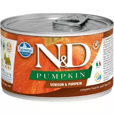 Влажный корм для собак Farmina N &amp; D Venison &amp; Pumpkin Mini с олениной и тыквой для маленьких пород 0,14 кг