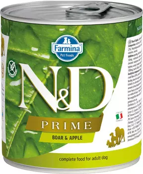 Влажный корм для собак Farmina N &amp; D Prime Boar &amp; Apple с кабаном и яблоком 0,285 кг