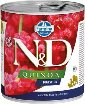 Влажный корм для собак Farmina N &amp; D Quinoa Digestion с киноа для поддержки пищеварения 0,285 кг