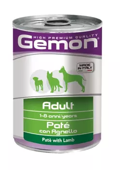Влажный корм для собак Gemon Dog паштет ягненок 0,4 кг