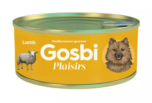 Влажный корм для собак Gosbi Plaisirs Lamb с ягненком 0,185 кг