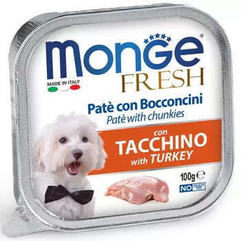 Влажный корм для собак Monge Fresh индейка 0,1 кг