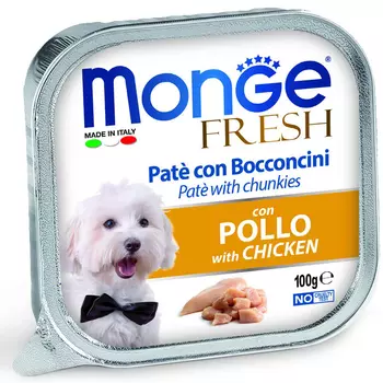 Влажный корм для собак Monge Fresh курица 0,1 кг