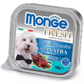 Влажный корм для собак Monge Fresh утка 0,1 кг