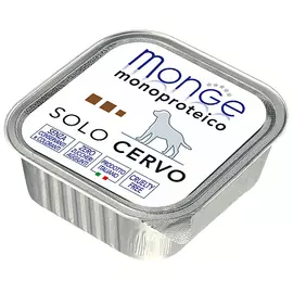 Влажный корм для собак Monge Monoproteico Solo паштет из оленины 0,15 кг