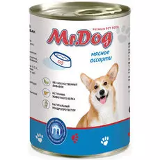 Влажный корм для собак Mr.Dog Мясное ассорти 0,41 кг