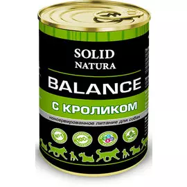 Влажный корм для собак Solid Natura Balance Кролик 0,34 кг