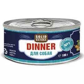 Влажный корм для собак Solid Natura Dinner Кролик 0,1 кг