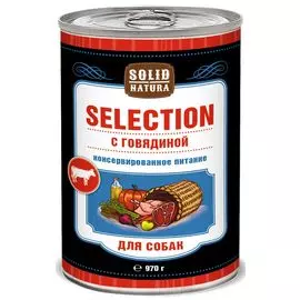 Влажный корм для собак Solid Natura Selection Говядина 0,97 кг