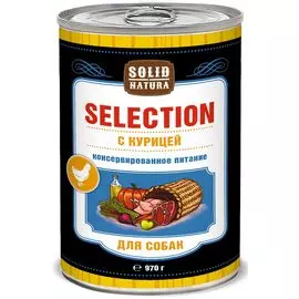 Влажный корм для собак Solid Natura Selection Курица 0,97 кг