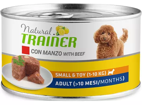 Влажный корм для собак Trainer Natural Small &amp; Toy Adult with Beef 0,15 кг