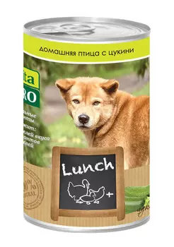 Влажный корм для собак Vita Pro Adult oultry, zucchini с домашней птицей и цукини 0,4 кг