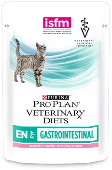 Влажный корм Purina Pro Plan Veterinary Diets EN Gastrointestinal при заболеваниях ЖКТ с лососем диета для кошек 0,085 кг