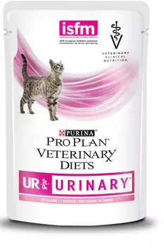 Влажный корм Purina Pro Plan Vet Diet Feline UR пауч с лососем диета для кошек 0,085 кг