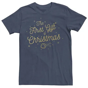 Мужская футболка The Polar Express The First Gift Of Christmas Tee Licensed Character, цвет Navy Heather