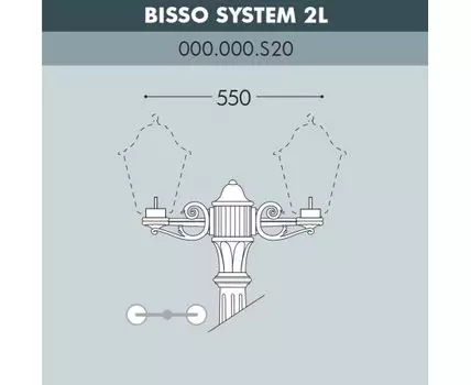 Консоль для паркового фонаря BISSO