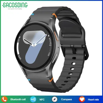 SACOSDING 2025 Новые HD Watch 7 mini NFC Смарт-часы для мужчин Экран Always On Display Спорт Bluetooth Talk AMOLED Смарт-часы для женщин