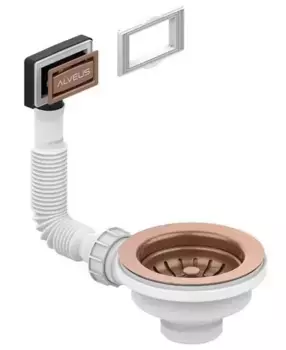 Перелив для мойки «Alveus» 114-3 1/2 COPPER гибкий перелив 1144842 медь