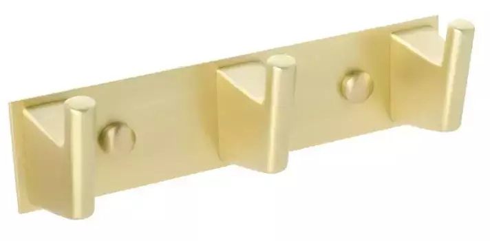 Планка с крючками «Fixsen» Trend Gold FX-99005-3 на стену золото-сатин