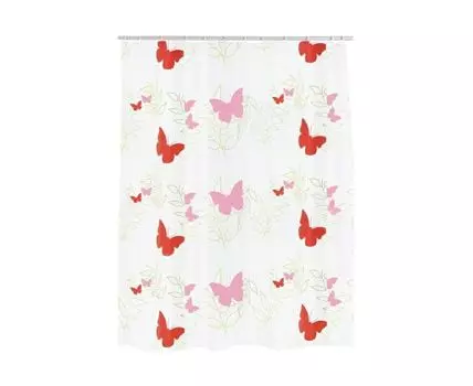 Штора Butterflies красный (Красный, 20)
