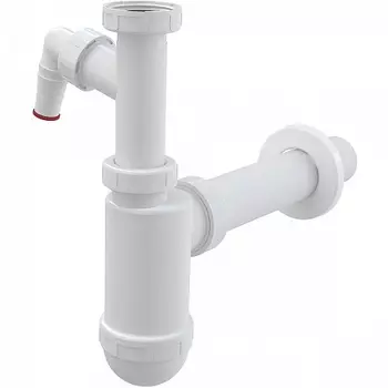 Сифон для умывальника 40 с подводкой и накидной гайкой 5/4", арт. A43P