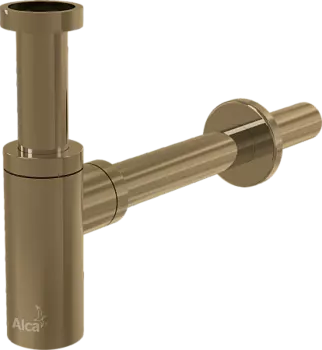 Сифон для умывальника DN32 DESIGN, GOLD-мат, арт.A400-G-B