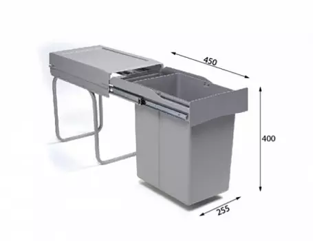 Системы сортировки мусора Alveus ALBIO 20 1x21 L + 0,5 L, пластик