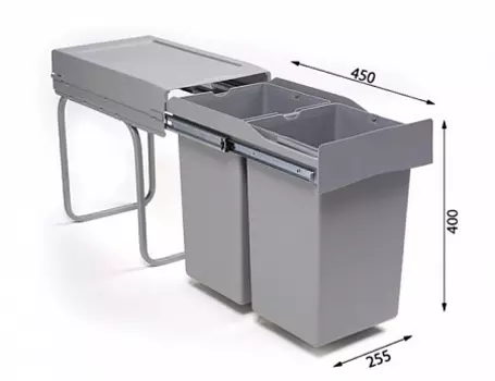 Системы сортировки мусора Alveus ALBIO 20 2x14 L, пластик