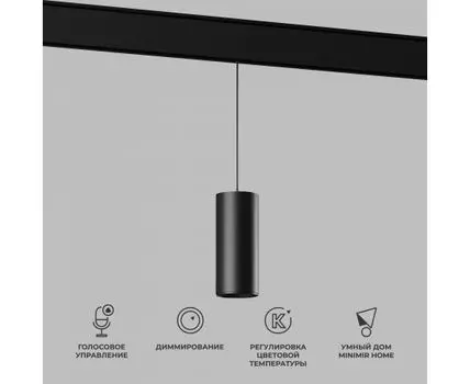 Slim Magnetic Умный трековый светильник 15W 2700-6500K Dim Amend (чёрный) 85073/01