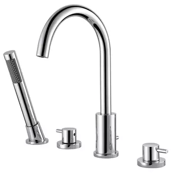 Смеситель ABBER Wasser Kreis AF8113 на борт ванны, хром