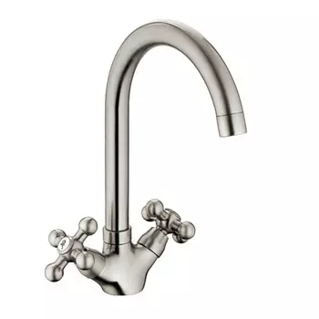 Смеситель для кухни HAIBA HB4119-5, латунь, сатин